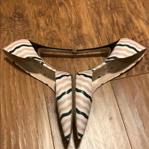 Miu Miu d'orsay pump - Pink | White | Black Stripe - Picture 8 of 8